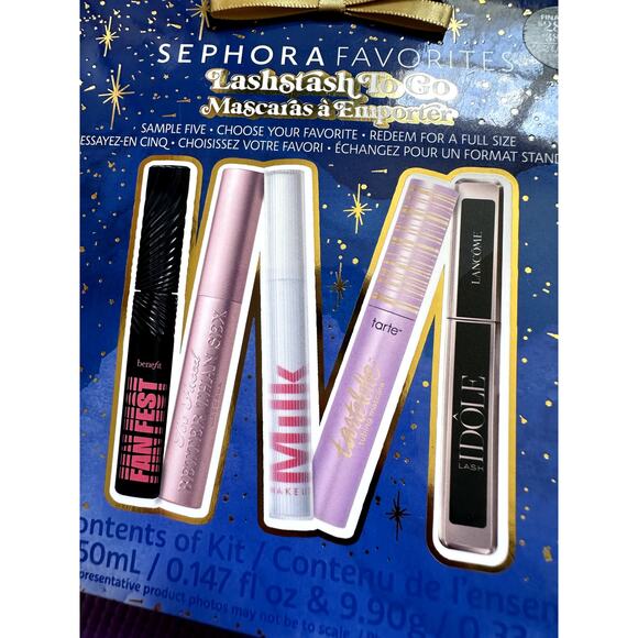 Sephora Favorites Lashstash To Go 5 Mini Mascaras Set NEW with certificate - Picture 2 of 4